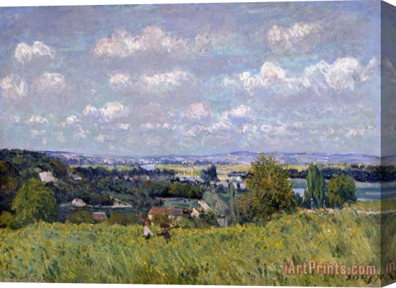 Alfred Sisley The Valley of the Seine at Saint Cloud Stretched Canvas Painting / Canvas Art