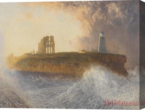 Alfred William Hunt Tynemouth Pier Stretched Canvas Print / Canvas Art