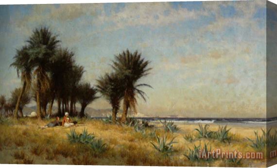 Alfred Wordsworth Thompson Moroccan Costal Scene Stretched Canvas Print / Canvas Art