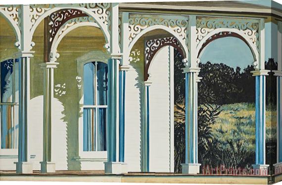 Alice Dalton Brown Westfield with Landscape, 1979 Stretched Canvas Print / Canvas Art