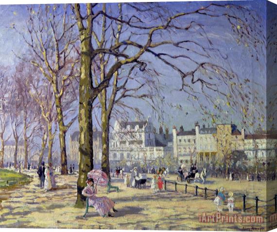 Alice Taite Fanner Spring in Hyde Park Stretched Canvas Painting / Canvas Art