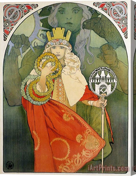 Alphonse Marie Mucha 6th Sokol Festival 1912 Stretched Canvas Print / Canvas Art