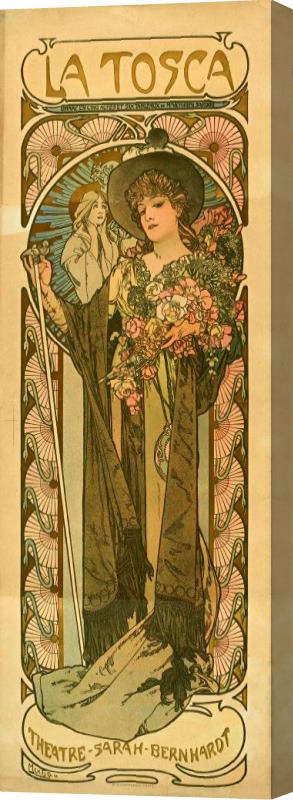 Alphonse Marie Mucha Mucha La Tosca Casino Poster Stretched Canvas Painting / Canvas Art
