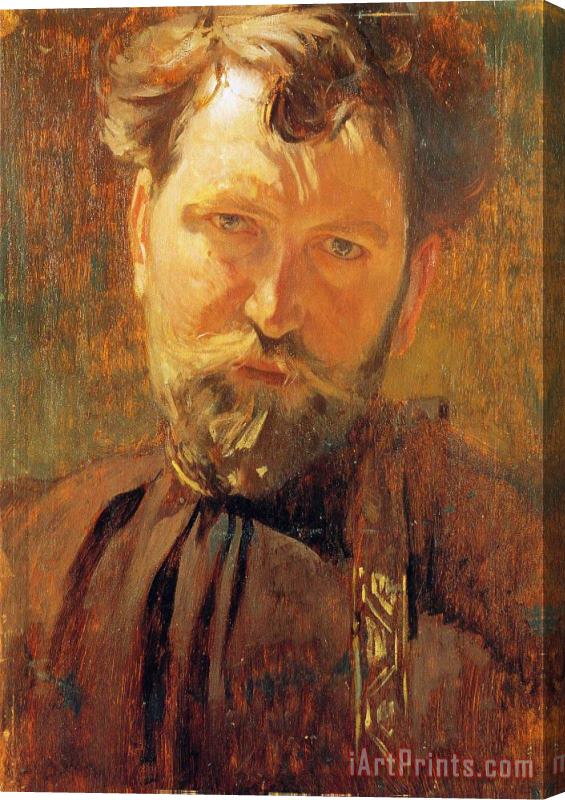 Alphonse Marie Mucha Self Portrait 1899 Stretched Canvas Painting / Canvas Art