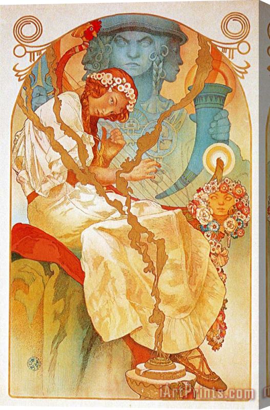 Alphonse Marie Mucha The Slav Epic 1928 Stretched Canvas Painting / Canvas Art