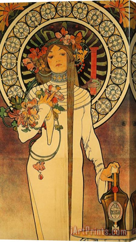 Alphonse Marie Mucha The Trappistine 1897 Stretched Canvas Print / Canvas Art