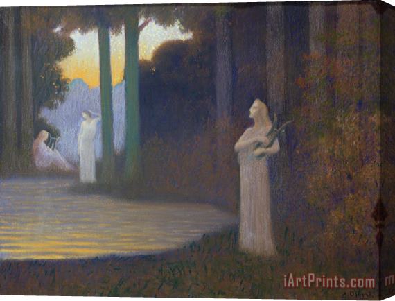 Alphonse Osbert Lyricism in the Forest Stretched Canvas Painting / Canvas Art