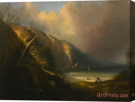 Alvan Fisher Sunlit Cove in Earliy Spring Stretched Canvas Print / Canvas Art