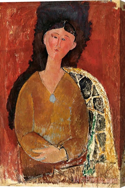 Amedeo Modigliani Beatrice Hastings Assise, 1915 Stretched Canvas Print / Canvas Art