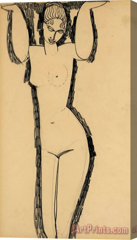 Amedeo Modigliani Cariatide, 1911 Stretched Canvas Print / Canvas Art