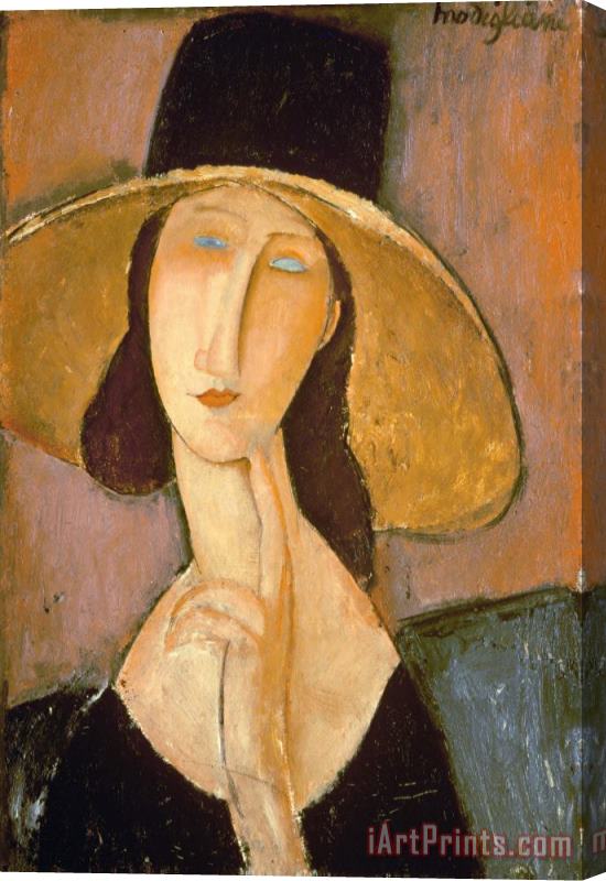 Amedeo Modigliani Head of a Woman Stretched Canvas Painting / Canvas Art
