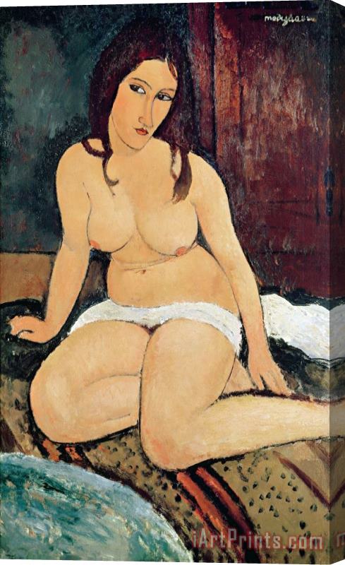 Amedeo Modigliani Seated Nude Stretched Canvas Painting / Canvas Art