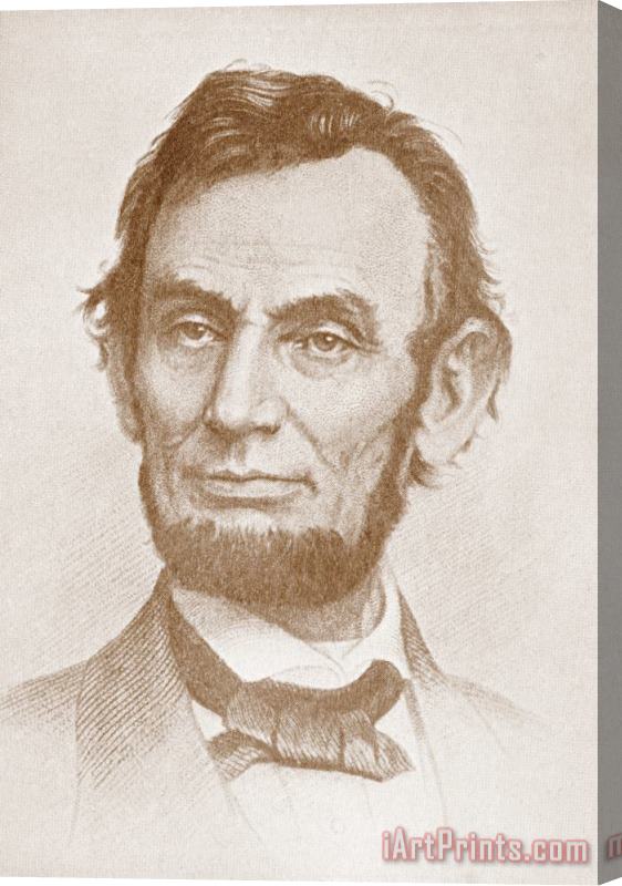 American School Abraham Lincoln Stretched Canvas Print / Canvas Art