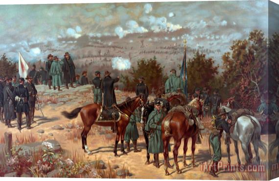 American School Battle Of Chattanooga Stretched Canvas Print / Canvas Art