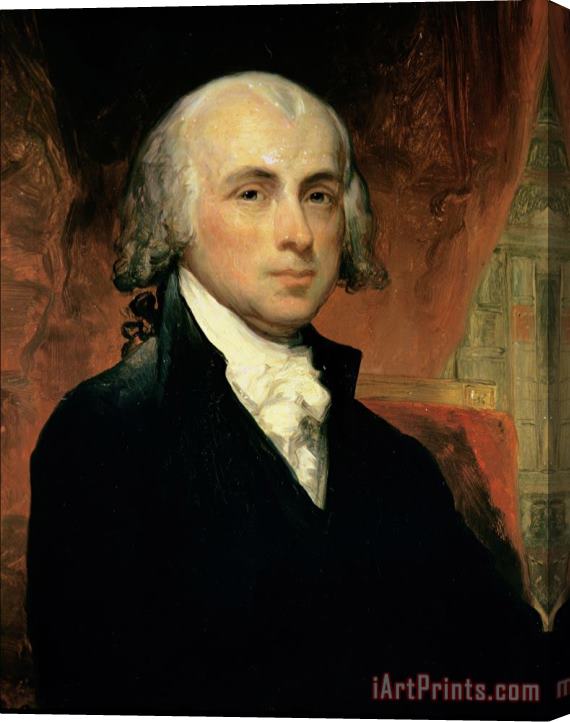 American School James Madison Stretched Canvas Painting / Canvas Art