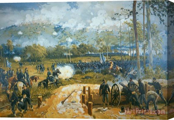 American School The Battle of Kenesaw Mountain Stretched Canvas Painting / Canvas Art