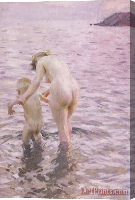 Anders Leonard Zorn With Mother Stretched Canvas Painting / Canvas Art