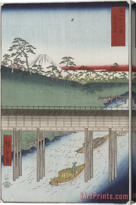 Ando Hiroshige Ochanomizu in The Eastern Capital Stretched Canvas Print / Canvas Art