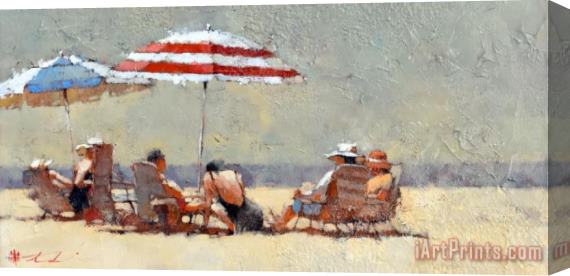 Andre Kohn Beach Reunion Stretched Canvas Painting / Canvas Art