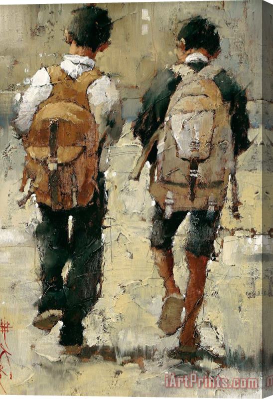 Andre Kohn Buddies Stretched Canvas Painting / Canvas Art