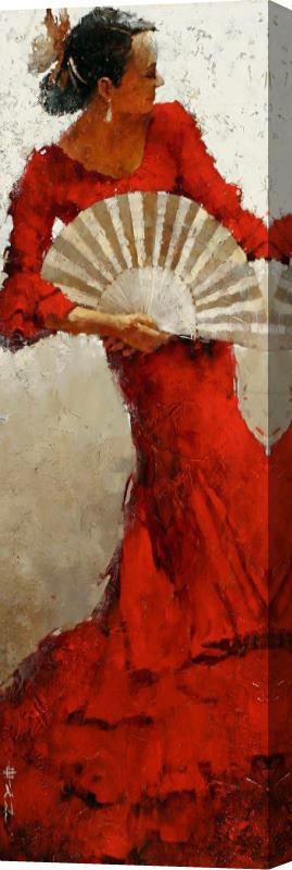 Andre Kohn Fire Within Stretched Canvas Painting / Canvas Art