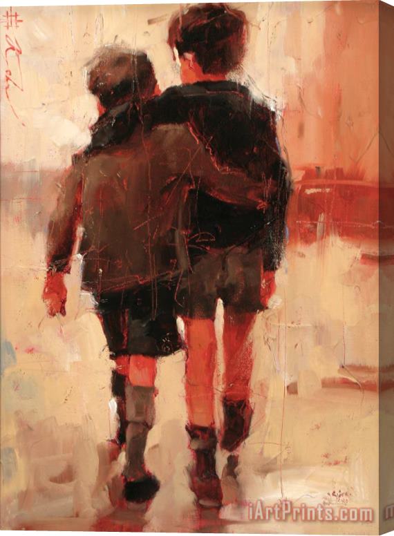 Andre Kohn Friends Stretched Canvas Painting / Canvas Art