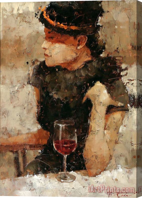 Andre Kohn He Is Fashionably Late Stretched Canvas Print / Canvas Art