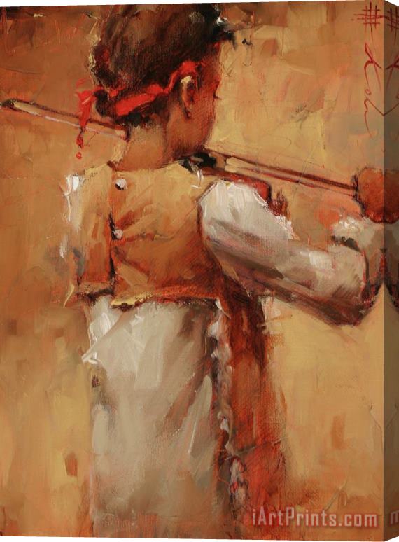 Andre Kohn Little Fiddler Stretched Canvas Print / Canvas Art