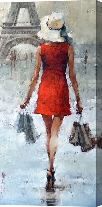 Andre Kohn Retail Therapy Stretched Canvas Print / Canvas Art