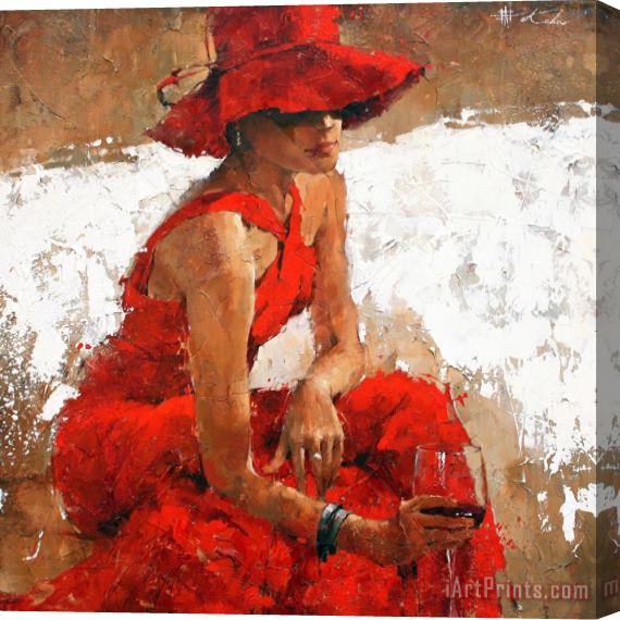 Andre Kohn Rhapsody on The Theme of Bordeaux No. 5 Stretched Canvas Painting / Canvas Art
