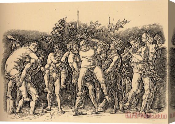 Andrea Mantegna Bacchanal with Silenus Stretched Canvas Print / Canvas Art