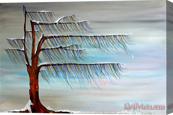 Andrea Youngman Winter Blues Stretched Canvas Print / Canvas Art
