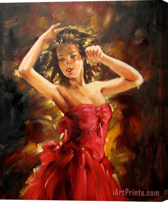 Andrew Atroshenko Beautiful Dancer Stretched Canvas Painting / Canvas Art