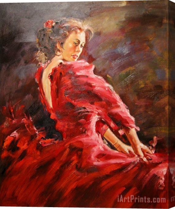 Andrew Atroshenko Dancer Stretched Canvas Painting / Canvas Art
