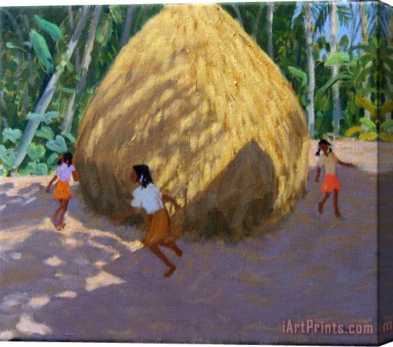 Andrew Macara Haystack Stretched Canvas Painting / Canvas Art
