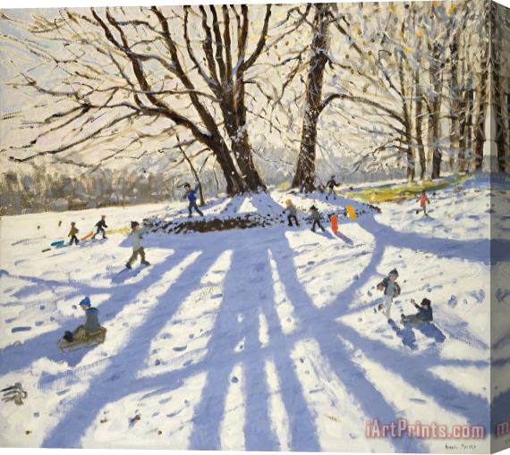 Andrew Macara Lomberdale Hall Derbyshire Stretched Canvas Print / Canvas Art