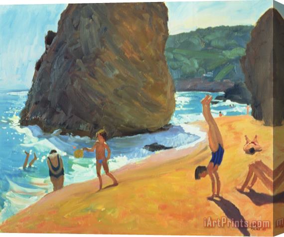 Andrew Macara Morning Platja dos Rosais Costa Brava Stretched Canvas Painting / Canvas Art