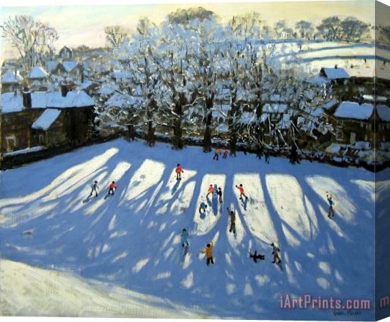 Andrew Macara Tideswell Derbyshire Stretched Canvas Print / Canvas Art