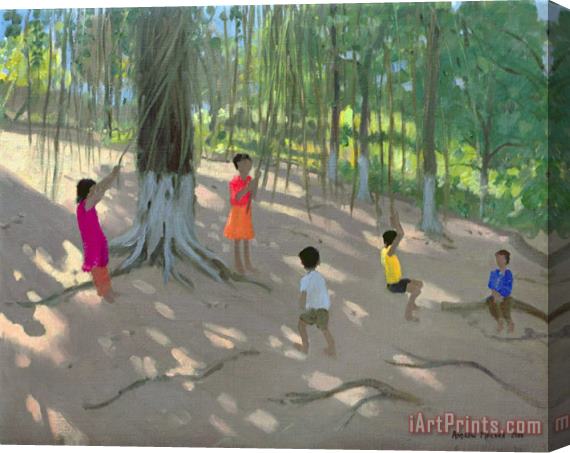 Andrew Macara Tree Swing Stretched Canvas Print / Canvas Art