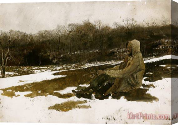 andrew wyeth Army Surplus 1966 Stretched Canvas Painting / Canvas Art