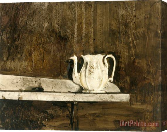 andrew wyeth Christina's Teapot 1968 Stretched Canvas Print / Canvas Art