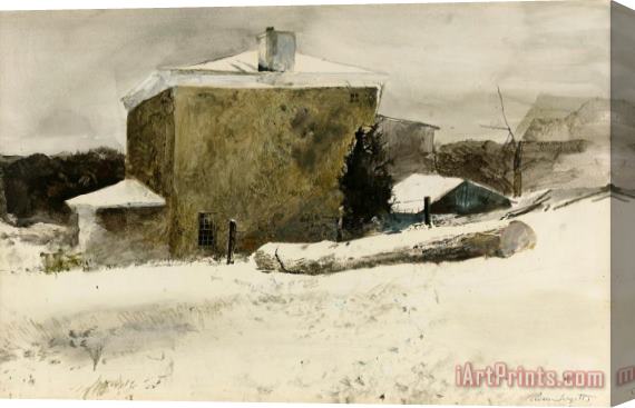 andrew wyeth Firewood (study for Groundhog Day) 1959 Stretched Canvas Print / Canvas Art