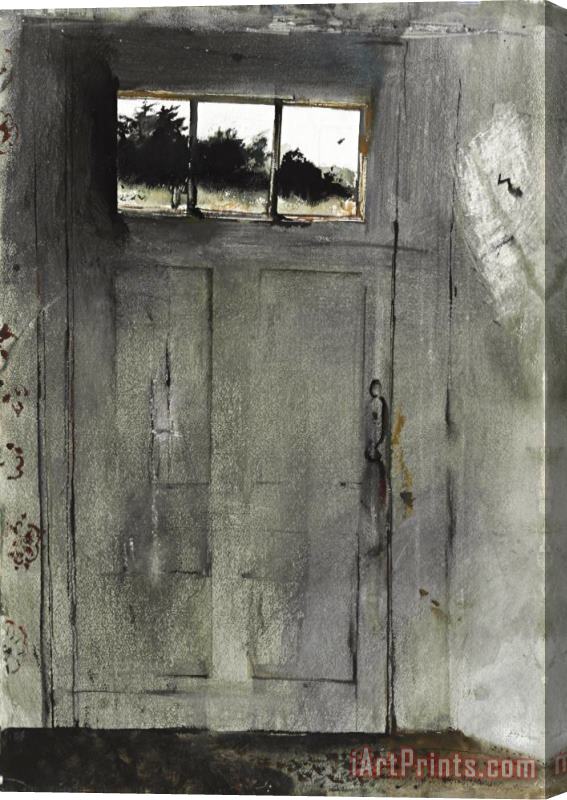 andrew wyeth Front Door at Teel's, 1954 Stretched Canvas Painting / Canvas Art