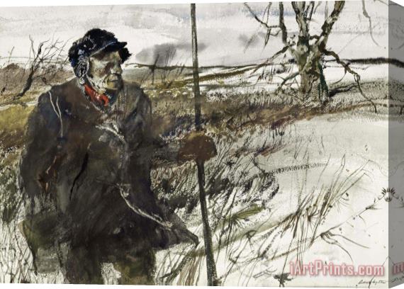 andrew wyeth Game Warden, 1952 Stretched Canvas Print / Canvas Art