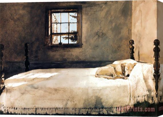 andrew wyeth Master Bedroom Stretched Canvas Print / Canvas Art