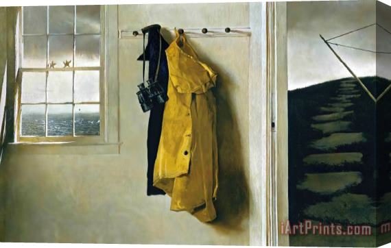 andrew wyeth Squall 1986 Stretched Canvas Painting / Canvas Art