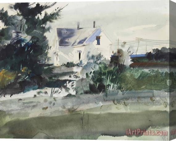 andrew wyeth Tamarack House, 1941 Stretched Canvas Painting / Canvas Art