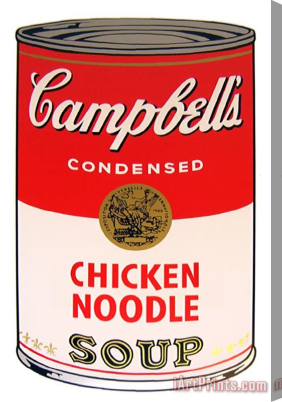 Andy Warhol Campbell's Soup Chicken Noodle Stretched Canvas Print / Canvas Art