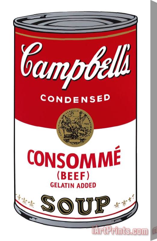 Andy Warhol Campbell's Soup I Consomme C 1968 Stretched Canvas Painting / Canvas Art