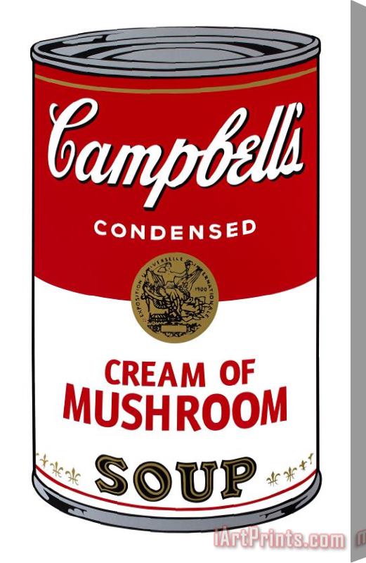 Andy Warhol Campbell's Soup I Cream of Mushroom C 1968 Stretched Canvas Painting / Canvas Art